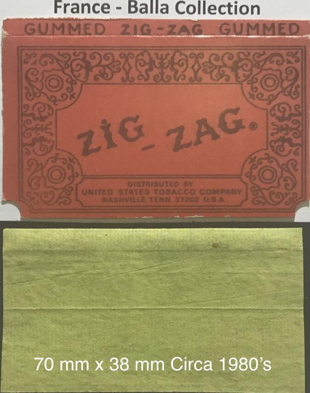 France Zig Zag Straw 1.a 70 x 38