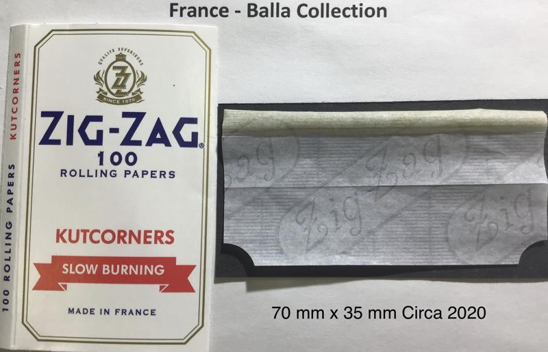 France Zig Zag White 2.d 70 x 35 Kut Corners 100 pk Watermark Zig Zag