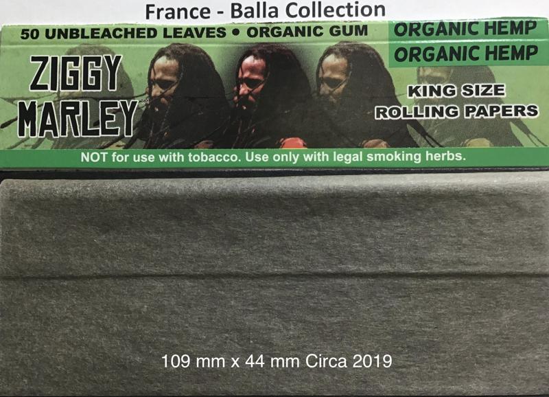 France Ziggy Marley Green 1.b 109 x 44 Unbleached Organic Hemp KS 50 pk