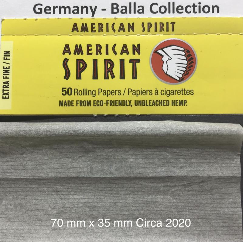 Germany American Spirit 1.a 70 x 35 Extra Fine 50 pk Watermark Gizeh