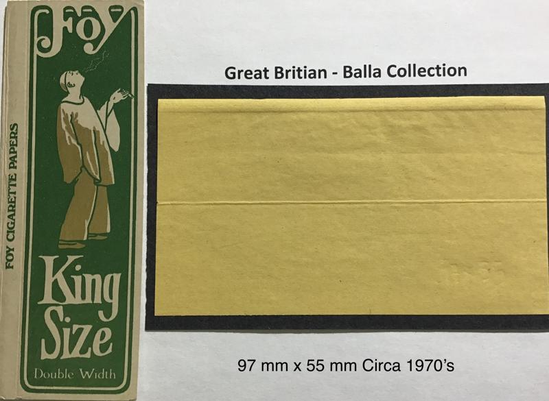 Great Britian Foy 1.a 97 x 55 KS Double Wide