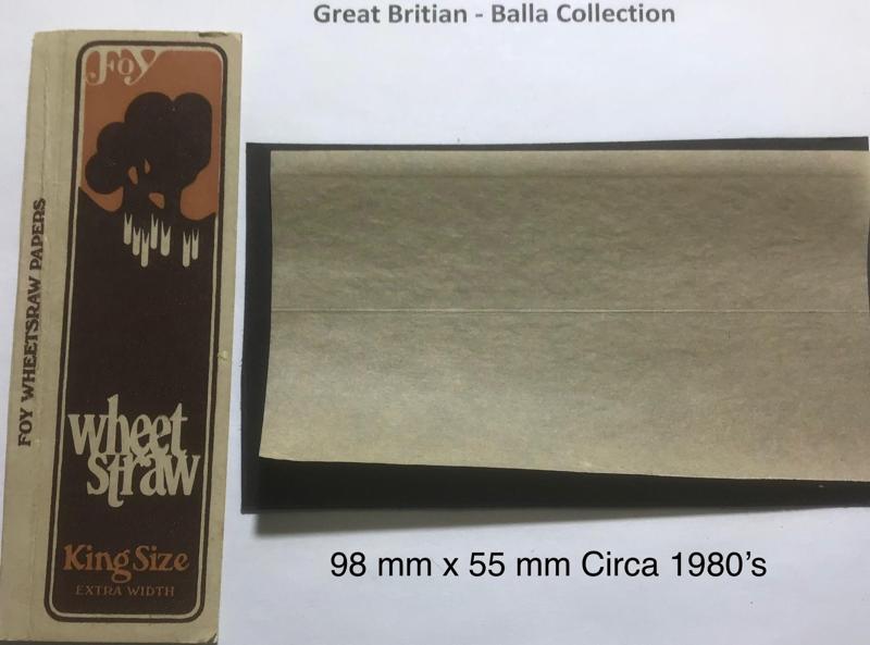 Great Britain Foy Wheet Straw 1.a 98 x 55 KS