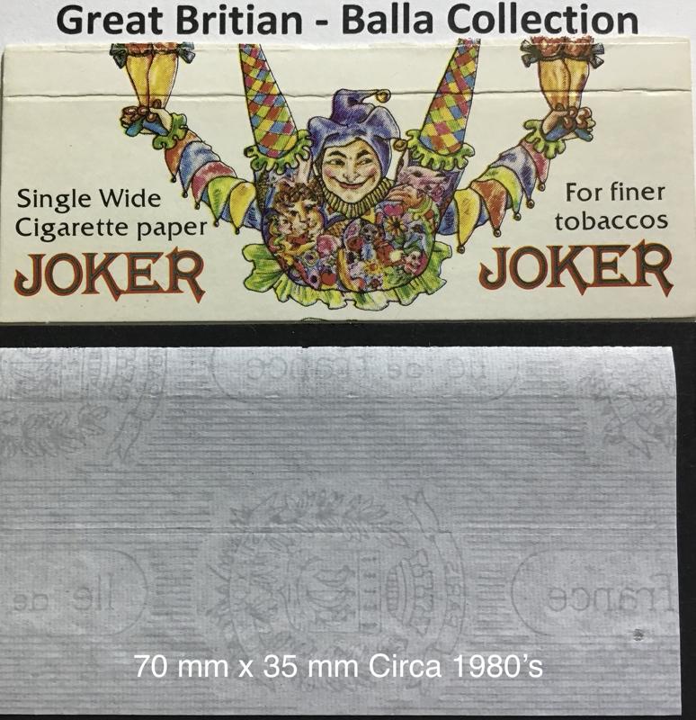 Great Britain Joker 1.a 70 x 35 Watermark Ile de France