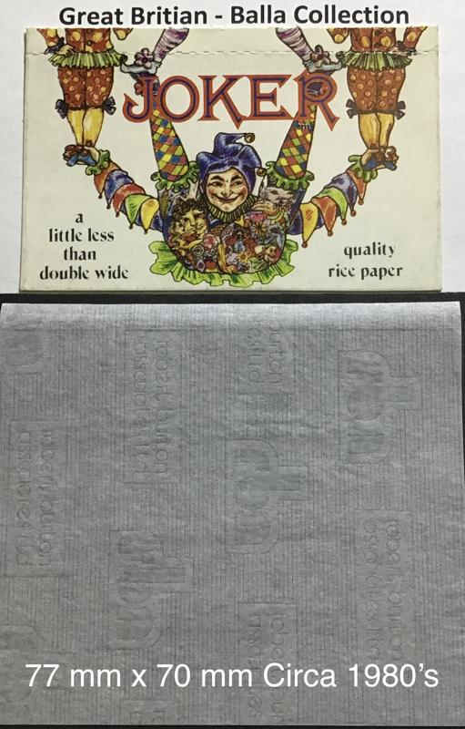 Great Britain Joker 1.c 77 x 70 Watermark Robert Burton Associates Ltd