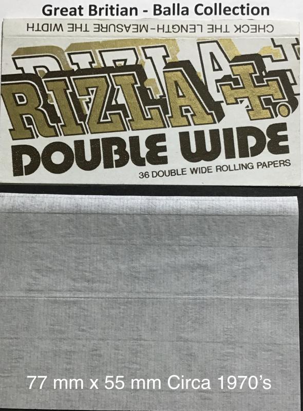Great Britain Rizla 1.b Brown 77 x 55 - 36 pk