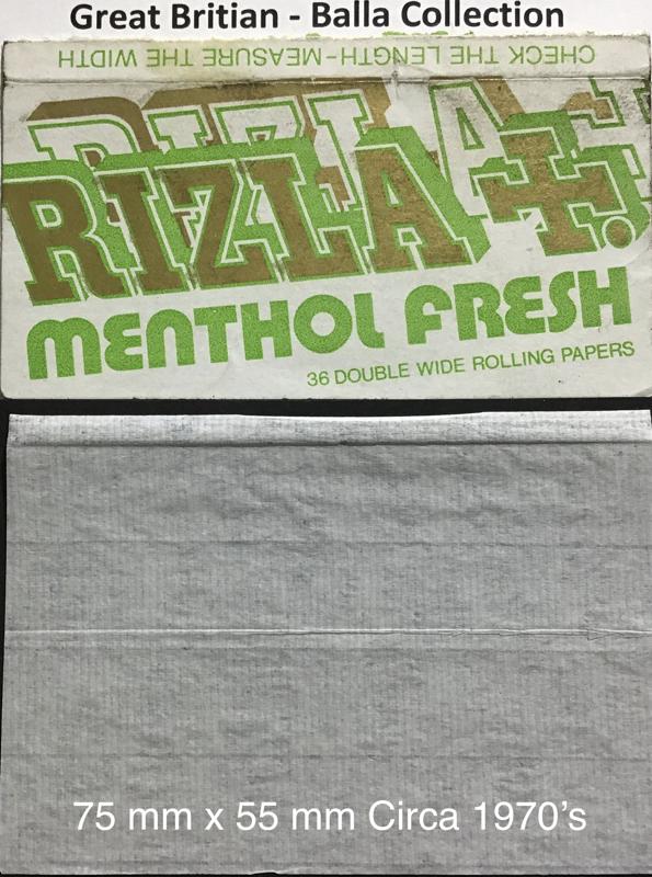 Great Britain Rizla 1.c Menthol Fresh 77 x 55 - 36 pk