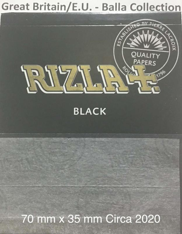 Great Britain Rizla 2.a Black 70 x 35 - 100 pk Watermark Rizla