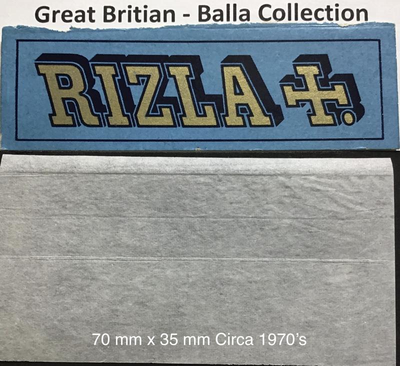 Great Britain Rizla Blue 1.a 70 x 35