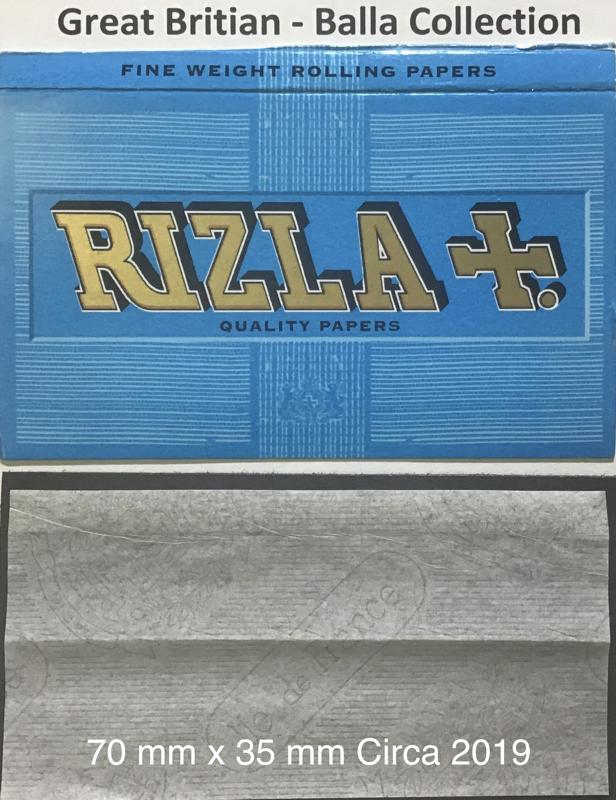 Great Britain Rizla Blue 1.b 70 x 35  Fine Watermark Ile de France