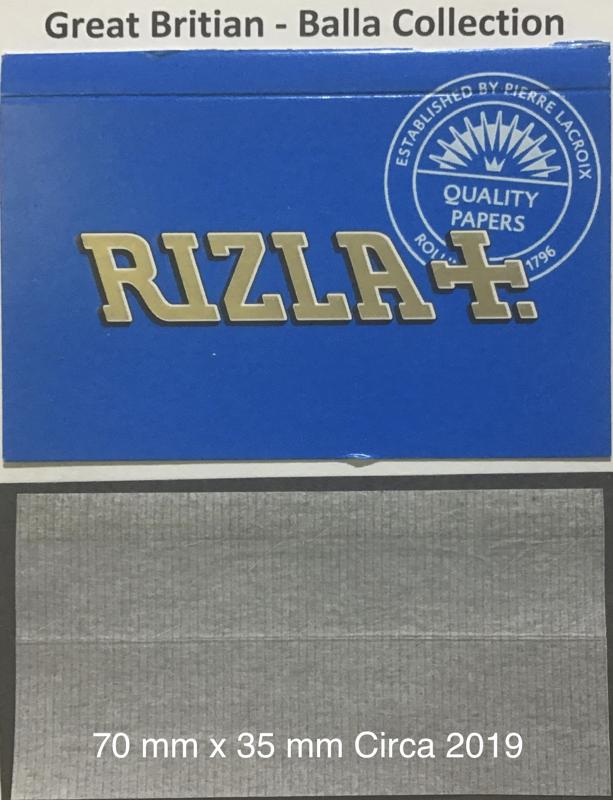 Great Britain Rizla Blue 1.c 70 x 35