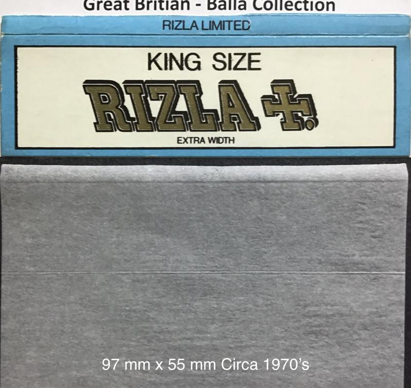 Great Britain Rizla Blue 1.f 97 x 55 KS Extra Wide