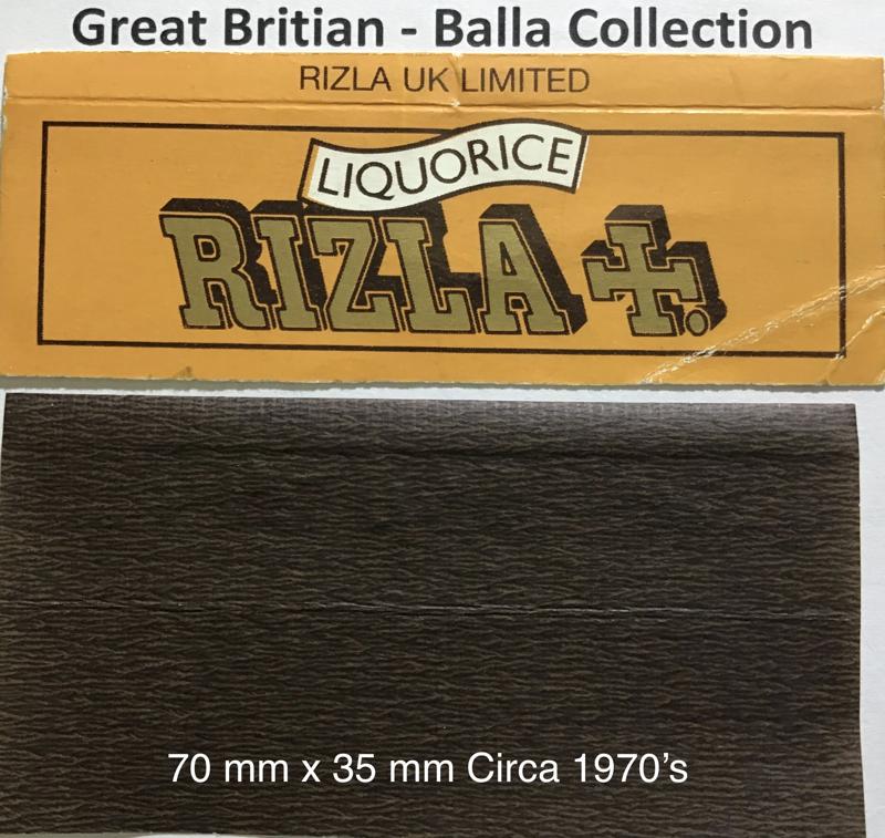 Great Britain Rizla Liquorice 1.a 70 x 35