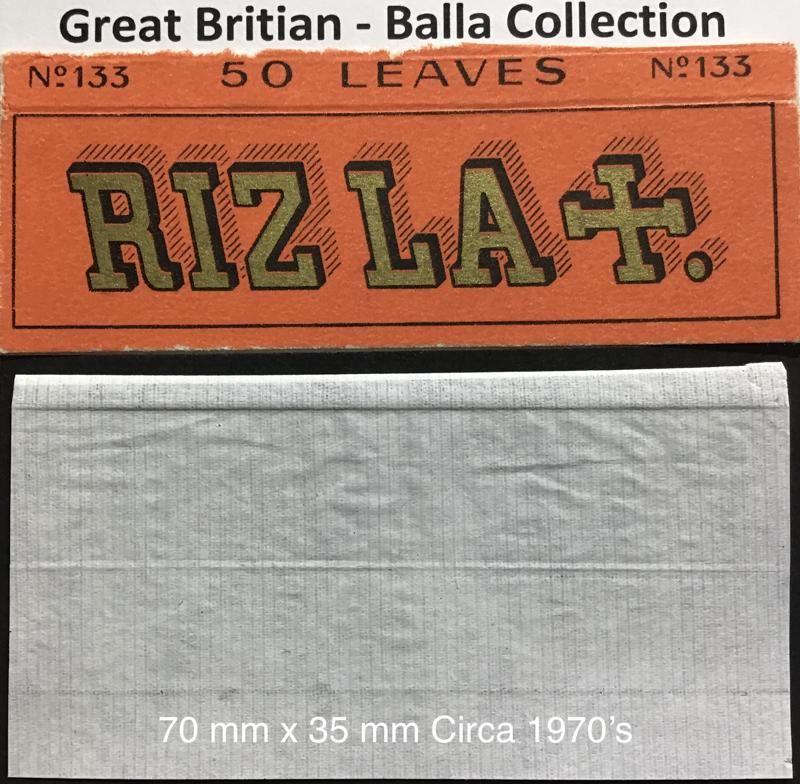 Great Britain Rizla Orange 1.a #133 - 70 x 35 - 50 pk