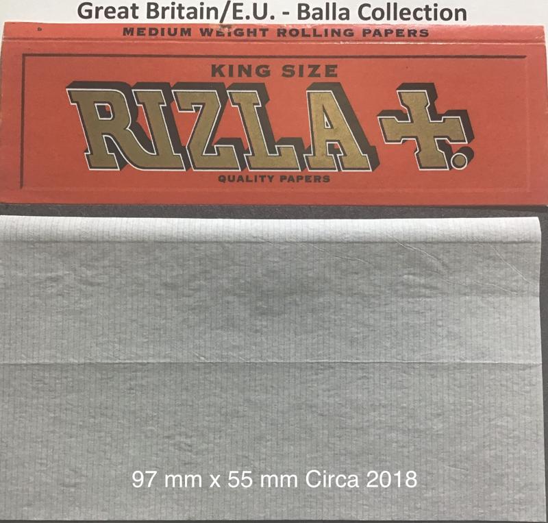 Great Britain Rizla Orange 1.c  97 x 54 medium KS