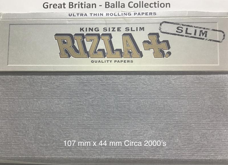 Great Britain Rizla Silver 1.a 107 x 44 KS Slim 32 PK Watermark Rizla
