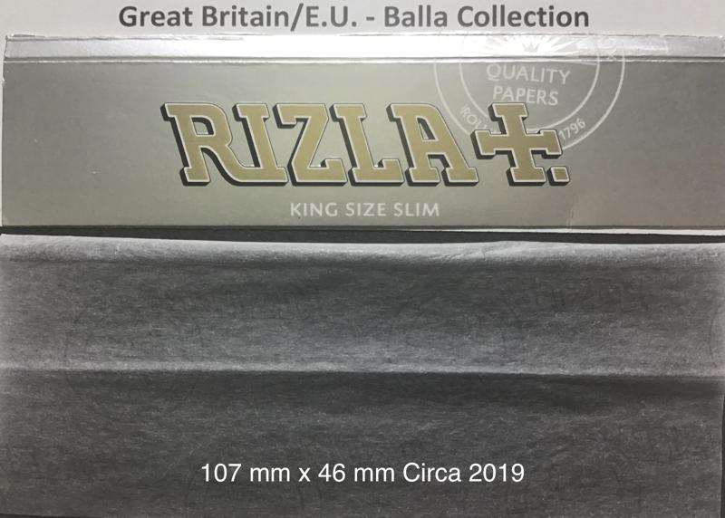 Great Britain Rizla Silver 1.b 107 x 46 KS 32 PK Watermark Rizla