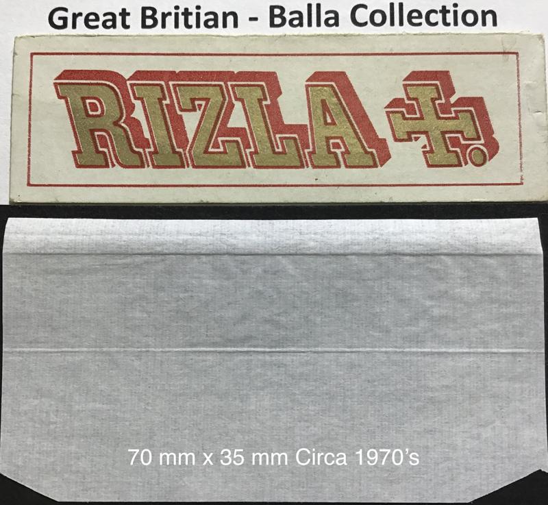 Great Britain Rizla White 1.a 70 x 35 Cut Corners