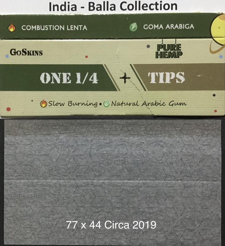 India Captian Gogo Biege & Dark Green Pure Hemp 1.b 77 x 44 Go Skins 50 pk + Tips Watermark GoGo