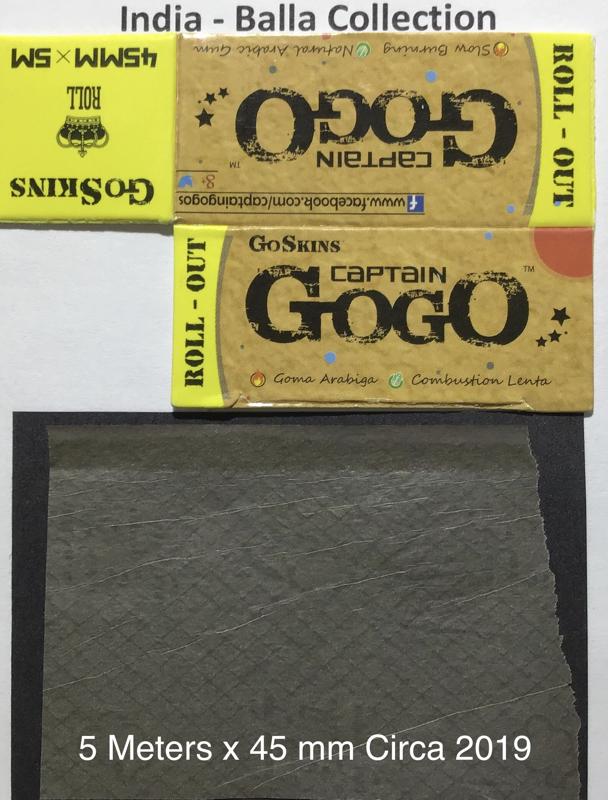 India Captian Gogo Gold 1.d 5 Mtrs x 45 Go Skins Box Watermark GoGo
