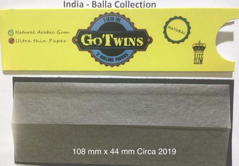 India Captian Gogo Yellow Go Twins 2.a 108 x 44 KS Slim 2 pk + Tips Watermark GoGo