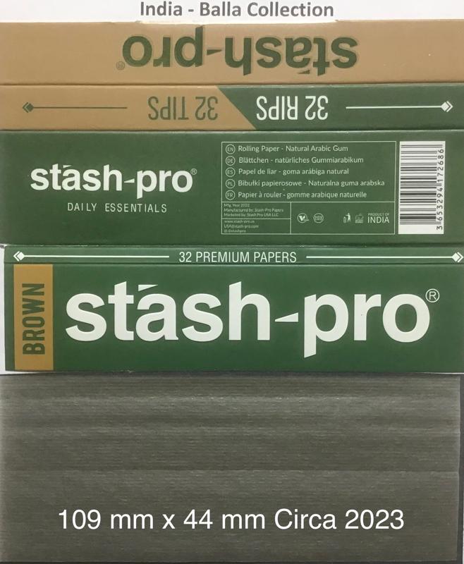 India Stash Pro Brown 1.a 109 x 44 - 32 pk + Tips