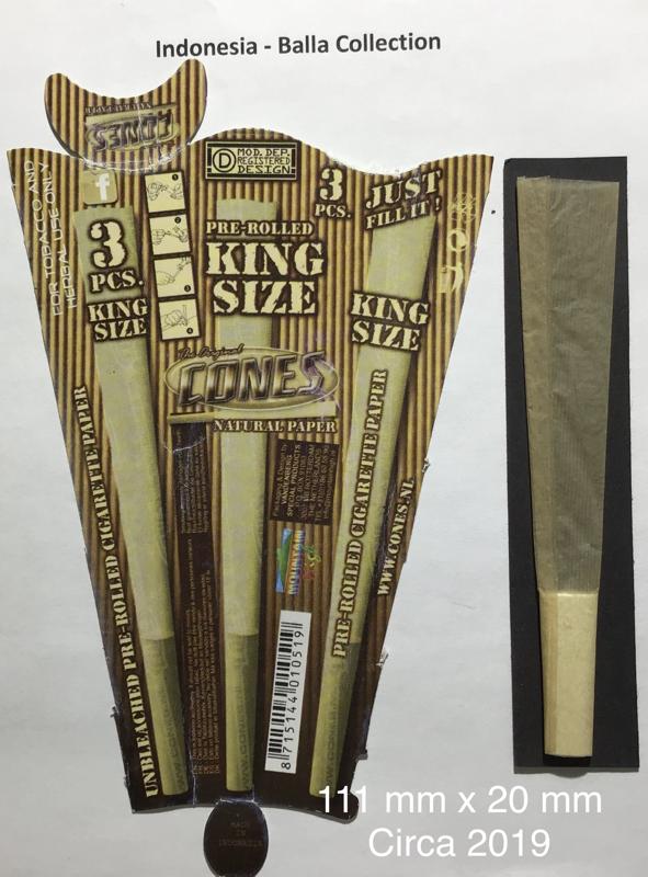 Indonesia Cones Natural 1.b 111 x 20 KS 3 pk Watermark Cones