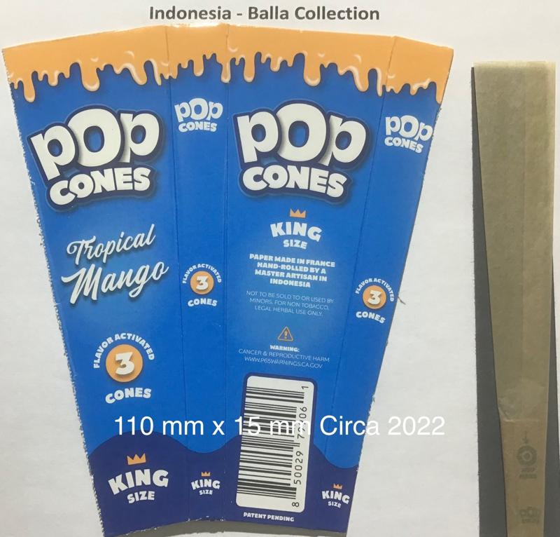 Indonesia Pop Cones 1.a Tropical Mango 110 x 15 KS 3 pk