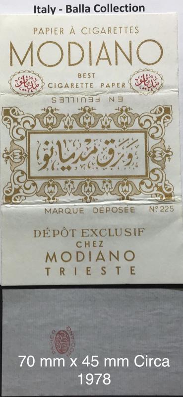 Italy Modiano 1.a 70 x 45  #225 Watermark Club Modiano
