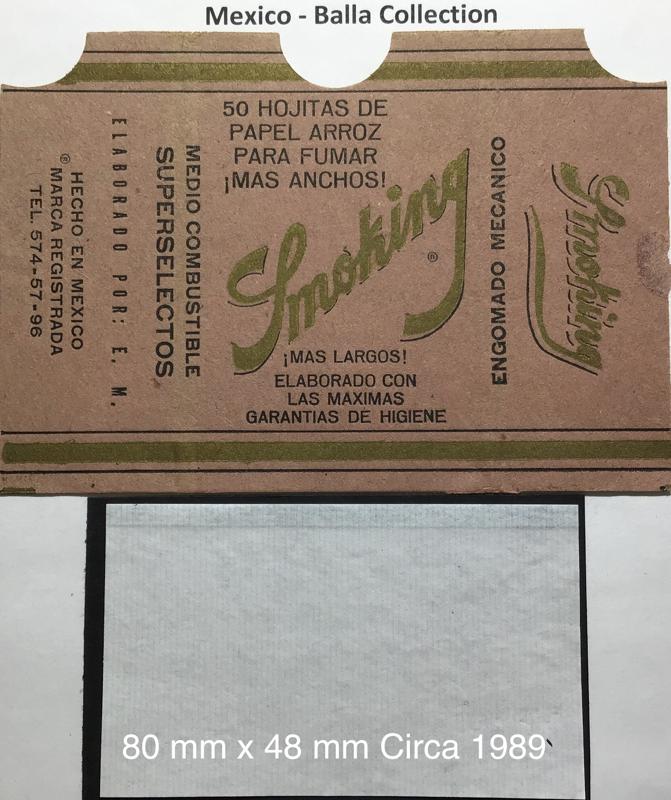 Mexico Smoking 1.a 80 x 48 - 50 pk