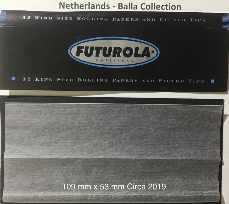 Netherlands Futurola Black & Blue 1.a 109 x 53 KS & Tips - 32 pk Watermark Futurola