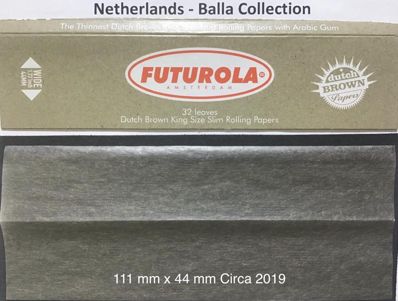 Netherlands Futurola Brown & Orange 1.b 111 x 44 KS 32 pk Watermark Futurola