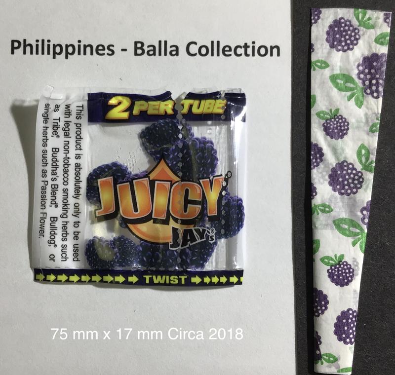 Philippines Juicy Jays 1.a 75 x 17 Black Berry Cones