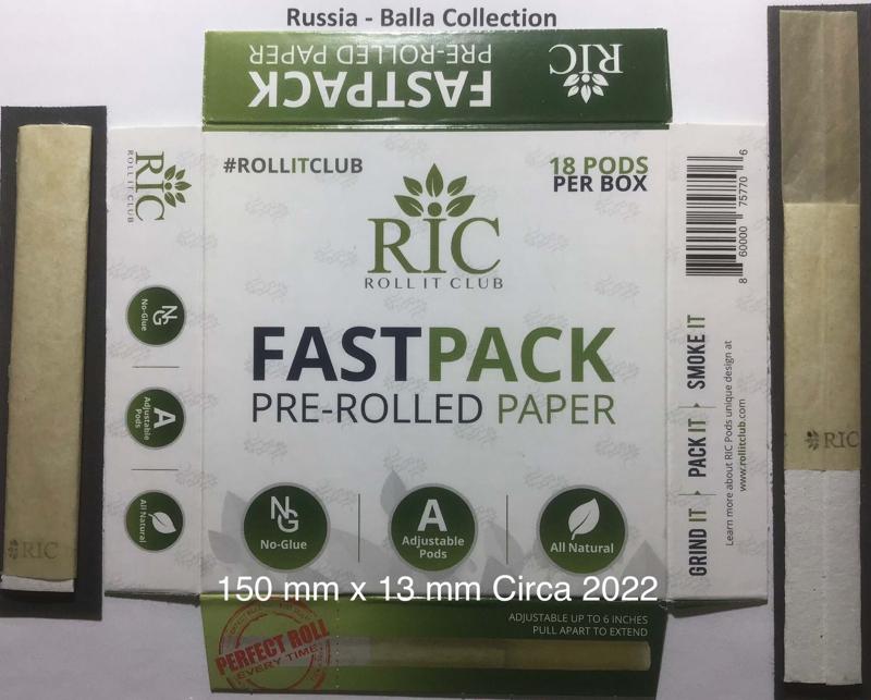 Russia Roll it Club 1.a Fastpack 150 x 13 Adustable Tubes 18 Pk