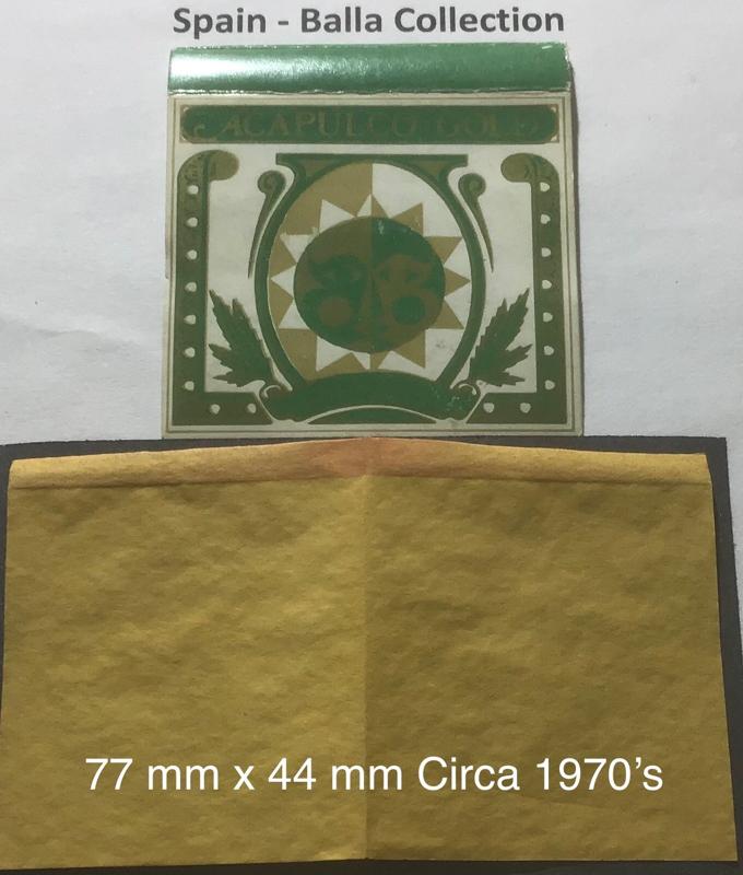 Spain Amorphia 1.a 77 x 44 Acapulco Gold