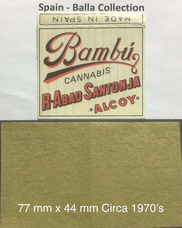 Spain Bambu Cannabis 1.a 77 x 44