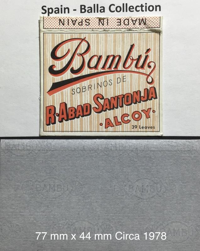 Spain Bambu R-Abad 1.a 77 x 44 - 39 pk Watermark Bambu