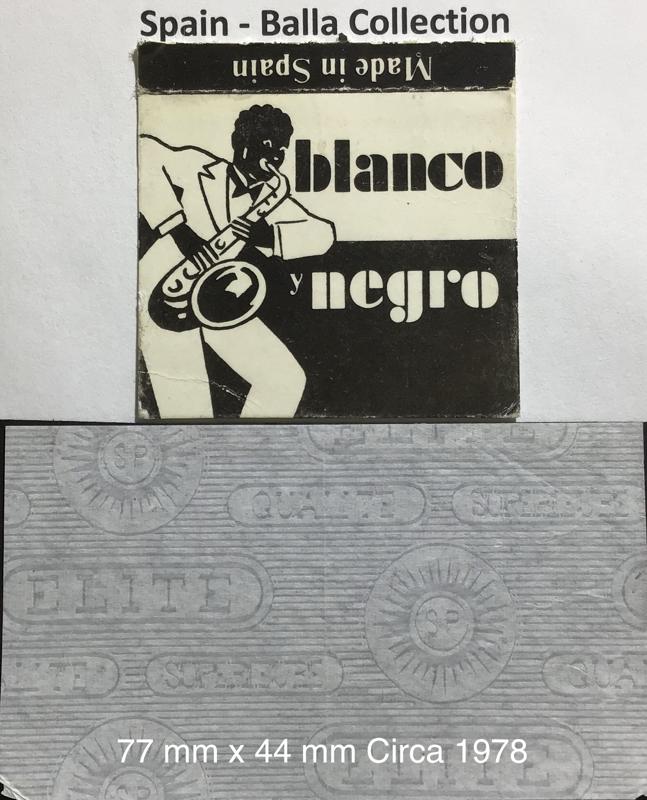 Spain Blanco Negro 1.a 77 x 44 Watermark Elite Supereurs Qualite