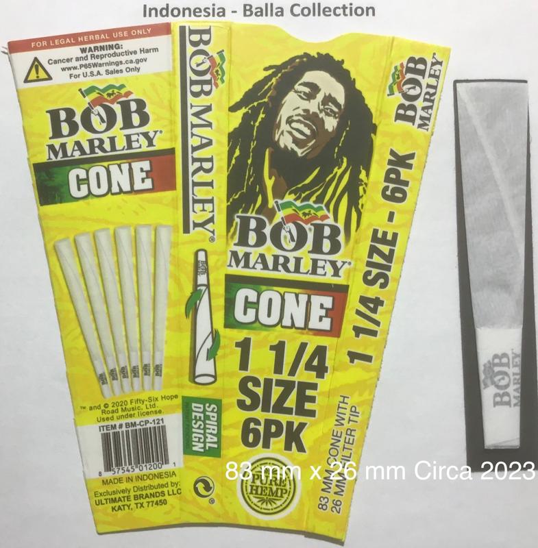 Spain Bob Marley 15.b 83 x 26 Hemp Cone 6 pk Watermark Pure Hemp