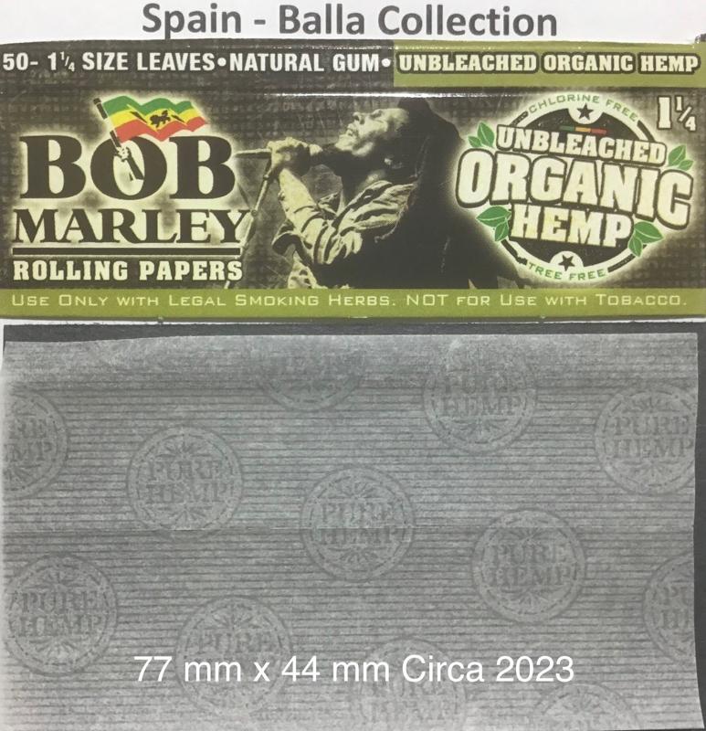 Spain Bob Marley 16.m 77 x 44 Organic Hemp 50 pk Watermark Pure Hemp