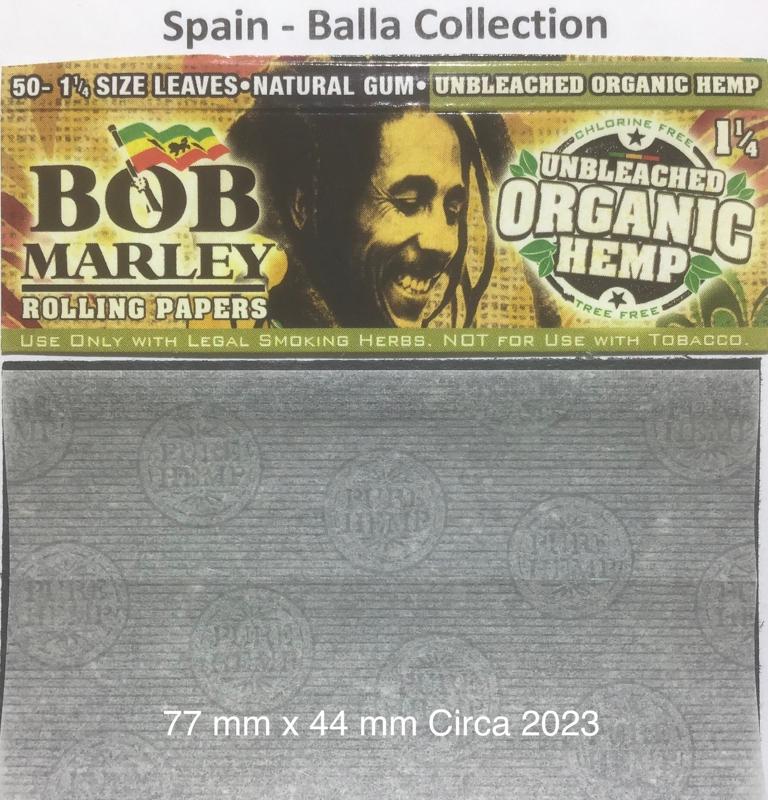 Spain Bob Marley 16.o 77 x 44 Organic Hemp 50 pk Watermark Pure Hemp