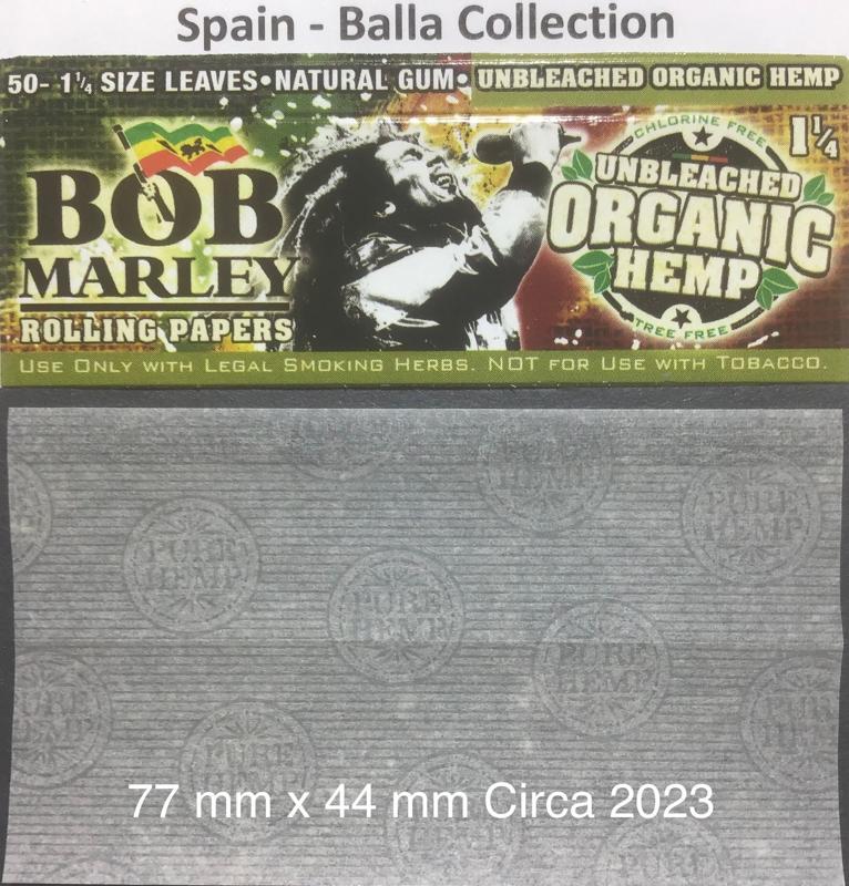 Spain Bob Marley 16.p 77 x 44 Organic Hemp 50 pk Watermark Pure Hemp