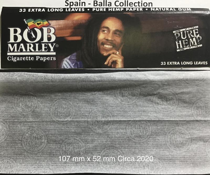 Spain Bob Marley Black 2.b 107 x 52  Hemp KS 33 pk Watermark Pure Hemp