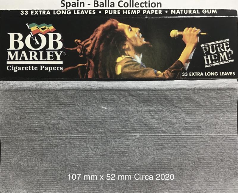 Spain Bob Marley Black 3.b 107 x 52  Hemp KS 33 pk Watermark Pure Hemp