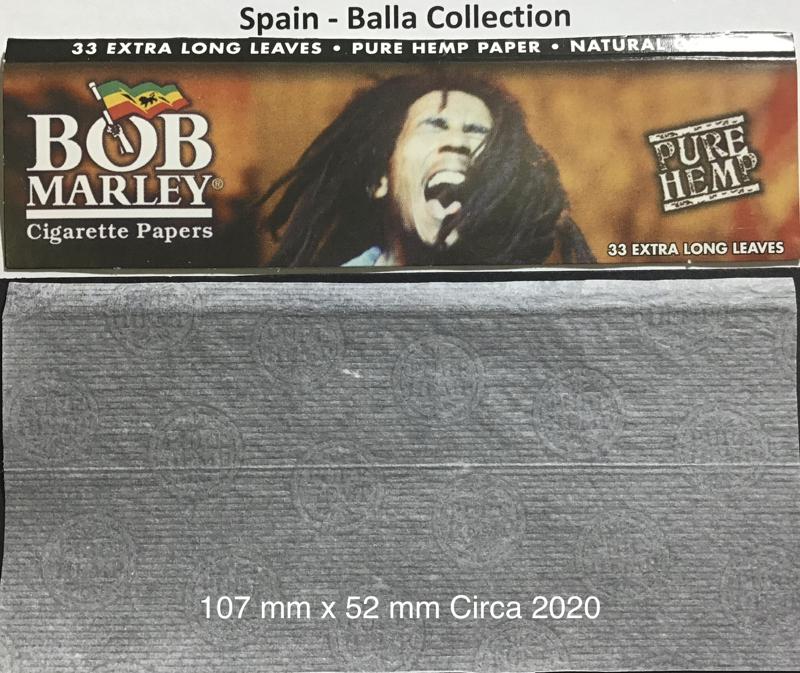 Spain Bob Marley Black 4.b 107 x 52  Hemp KS 33 pk Watermark Pure Hemp