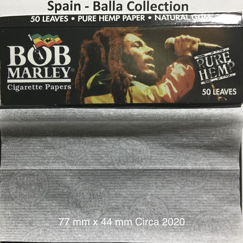 Spain Bob Marley Black 5.a 77 x 44  Hemp 50 pk Watermark Pure Hemp