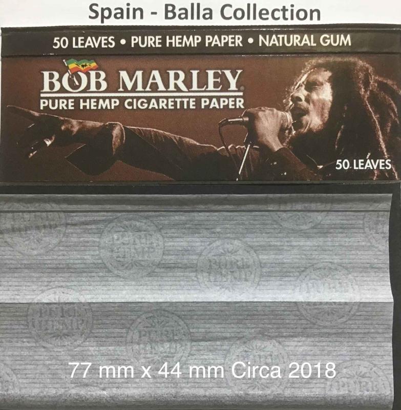 Spain Bob Marley Brown 7.a 77 x 44  Hemp 50 pk Watermark Pure Hemp