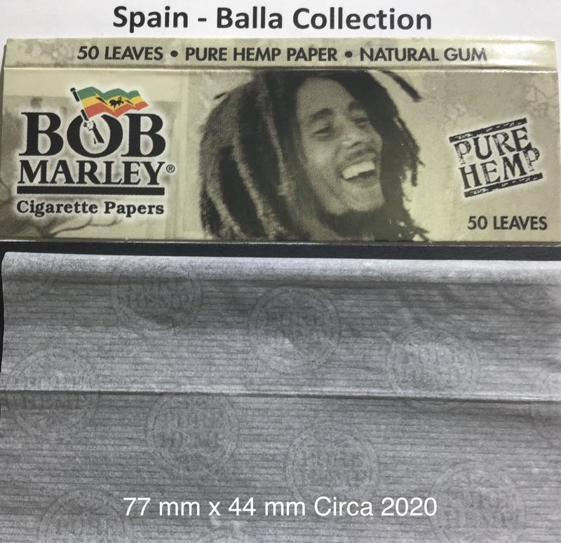 Spain Bob Marley Gray 8.a 77 x 44  Hemp 50 pk Watermark Pure Hemp
