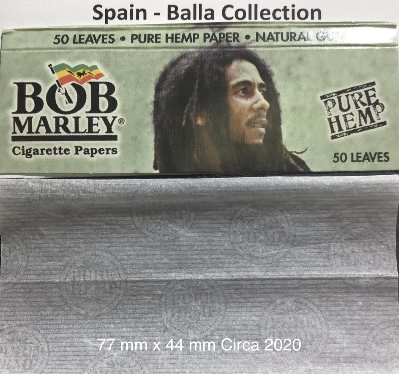 Spain Bob Marley Green 10.a 77 x 44  Hemp 50 pk Watermark Pure Hemp