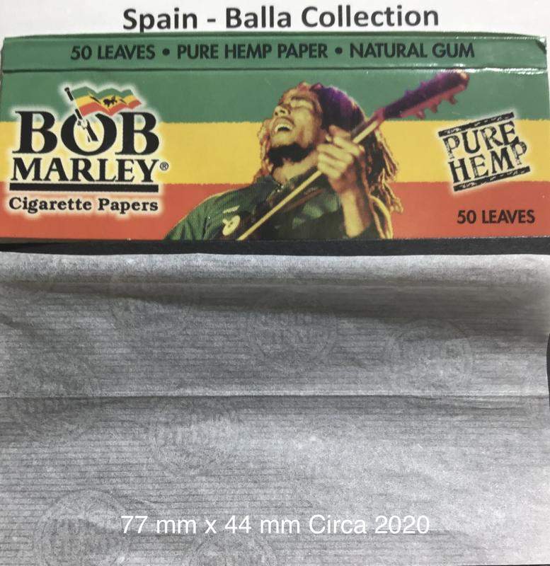 Spain Bob Marley Yellow 13.a 77 x 44 Jamacia Hemp 50 pk Watermark Pure Hemp