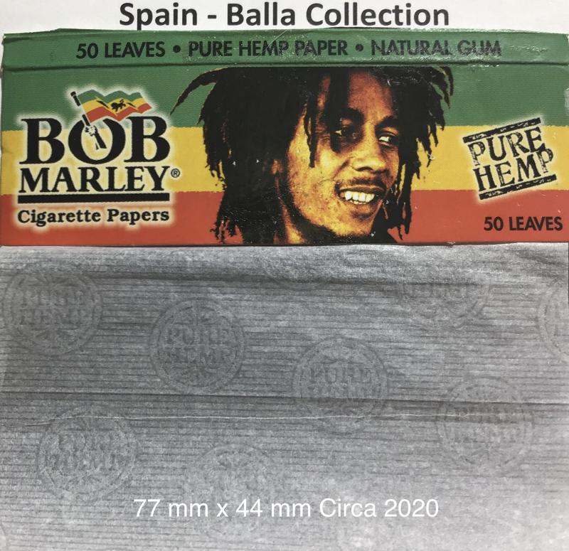 Spain Bob Marley Yellow 14.a 77 x 44 Jamacia 2 Hemp 50 pk Watermark Pure Hemp